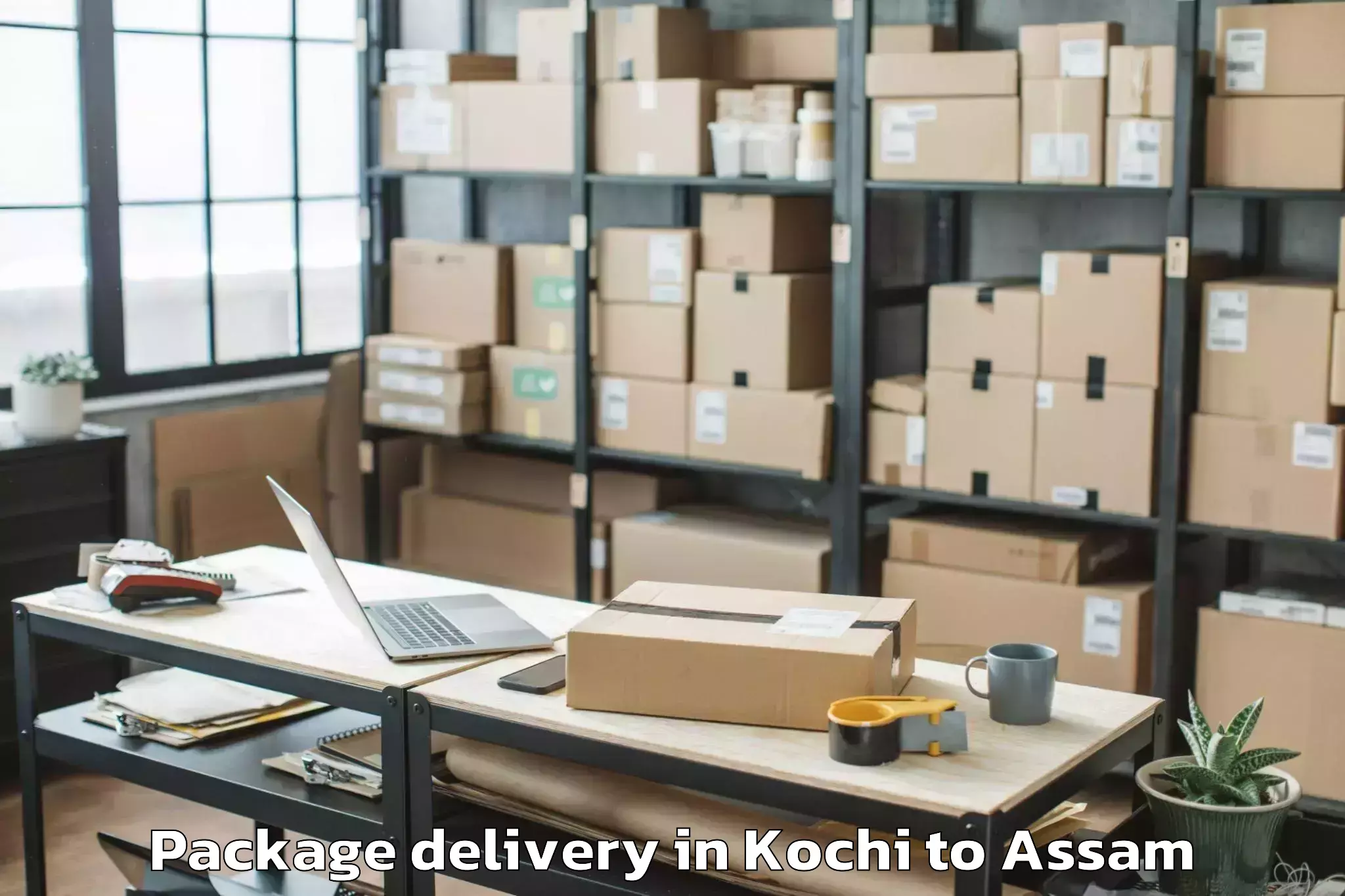 Quality Kochi to Tezpur University Package Delivery